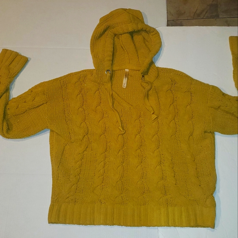 Aeropostale | Love Dream sweater | Color: Mustard | Knitted &hood | Size: Medium